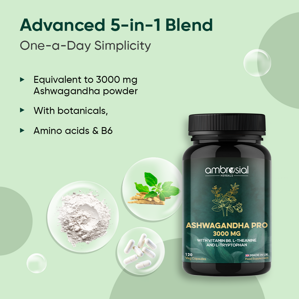 Ashwagandha Capsules Pro - 3000mg