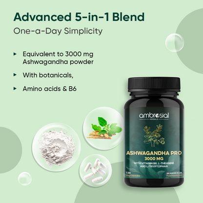 Ashwagandha Capsules Pro - 3000mg