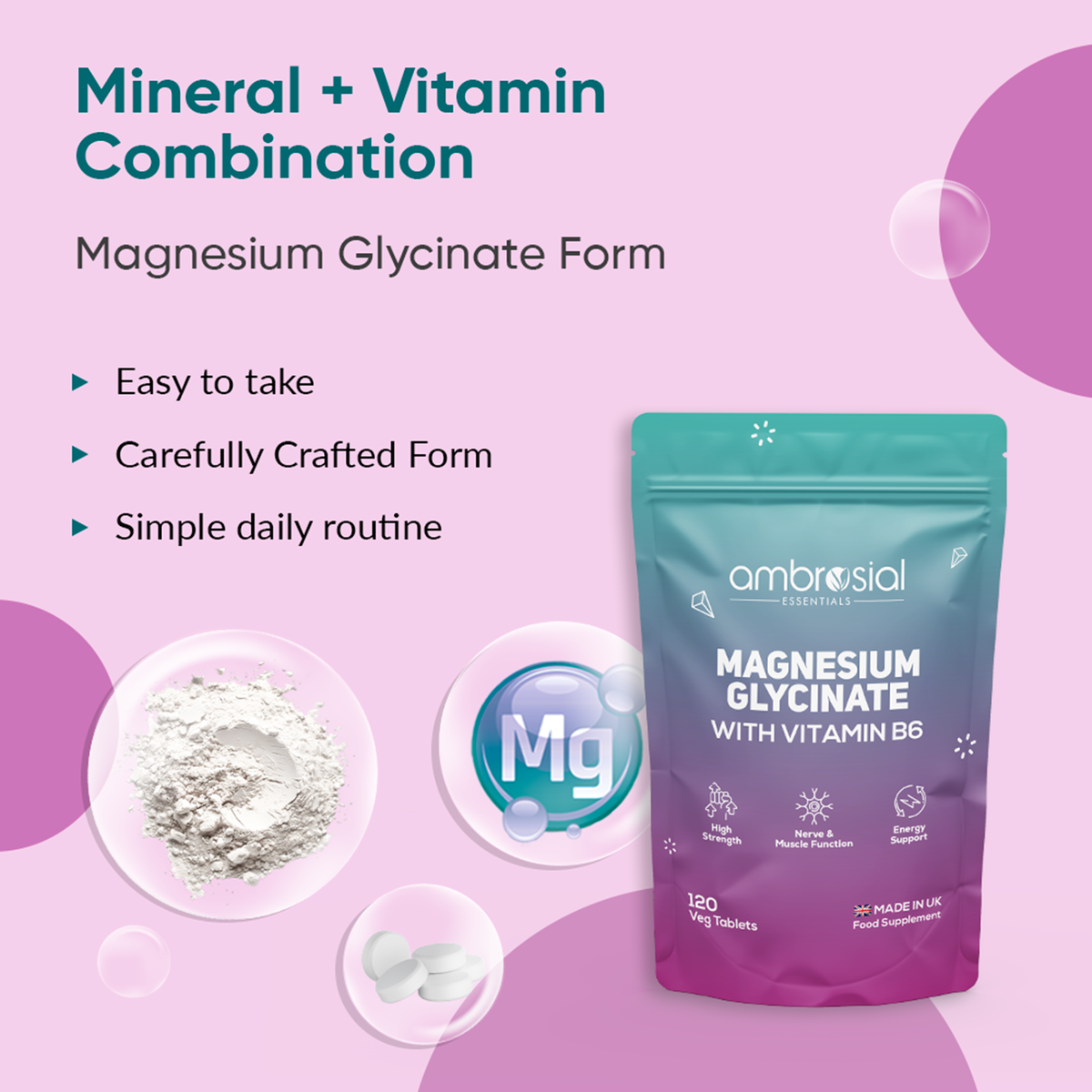 Magnesium Glycinate with Vitamin B6