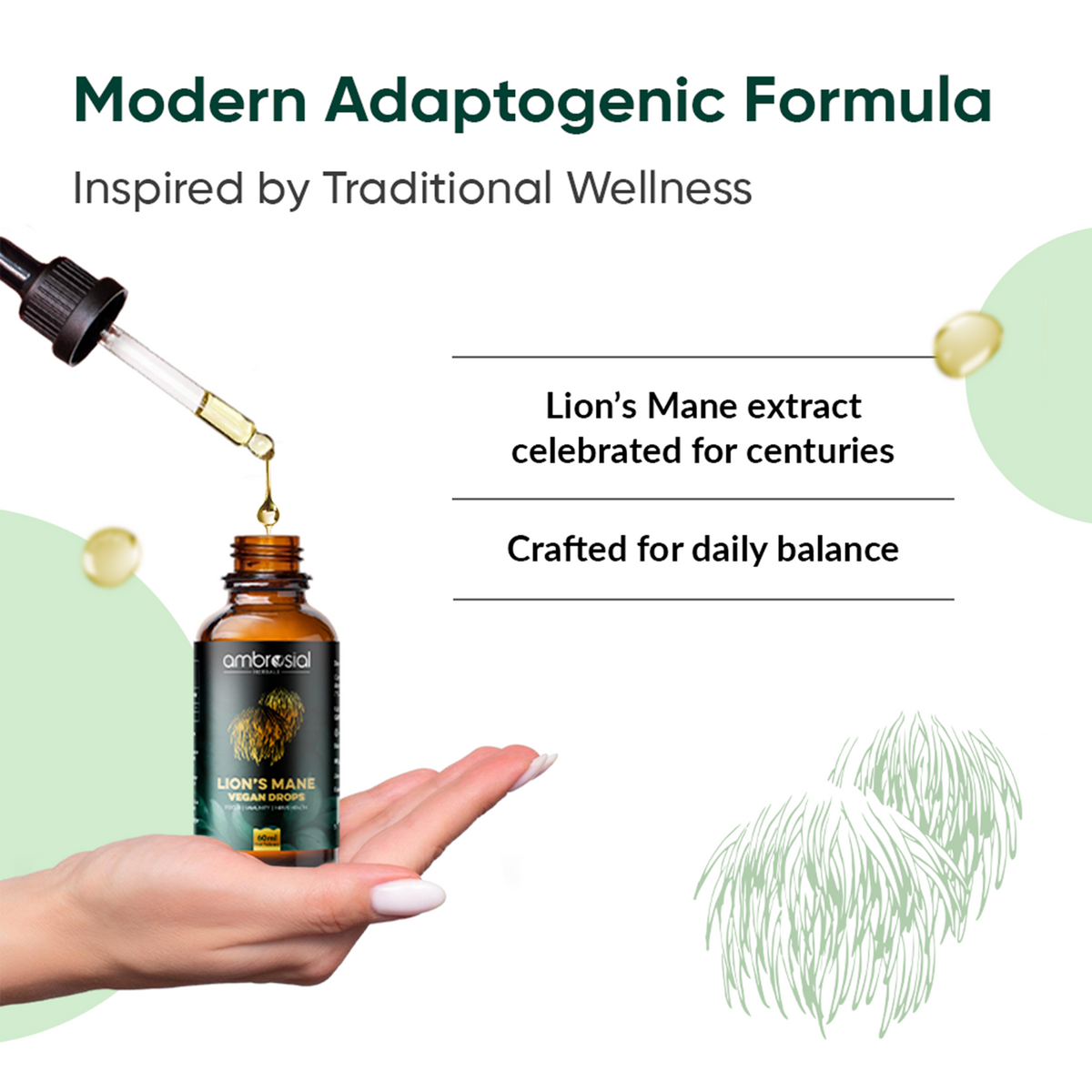 Lion’s Mane Vegan Drops