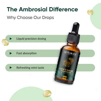 Lion’s Mane Vegan Drops