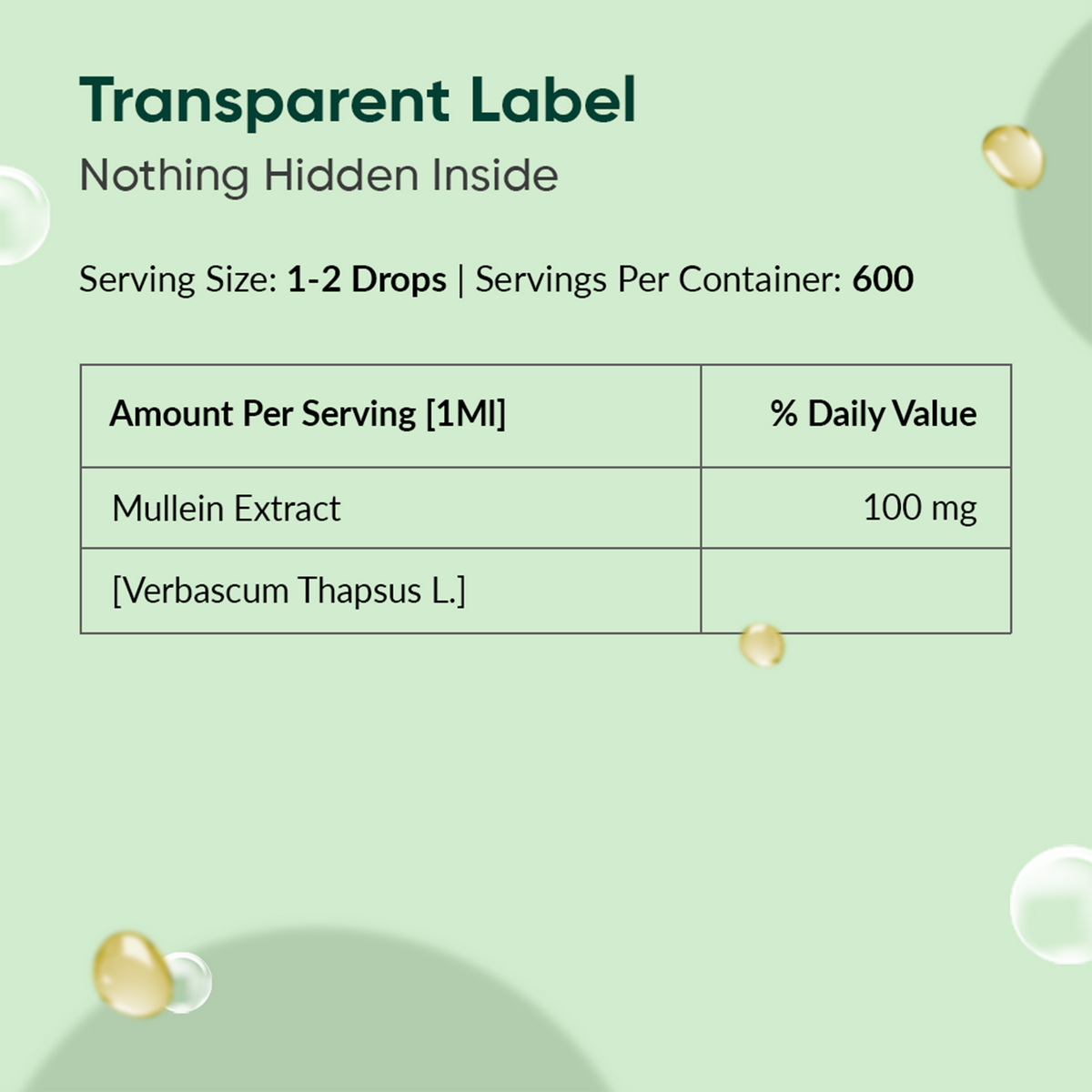 Mullein Extract Drops