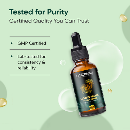 Lion’s Mane Vegan Drops