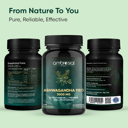 Ashwagandha Capsules Pro - 3000mg