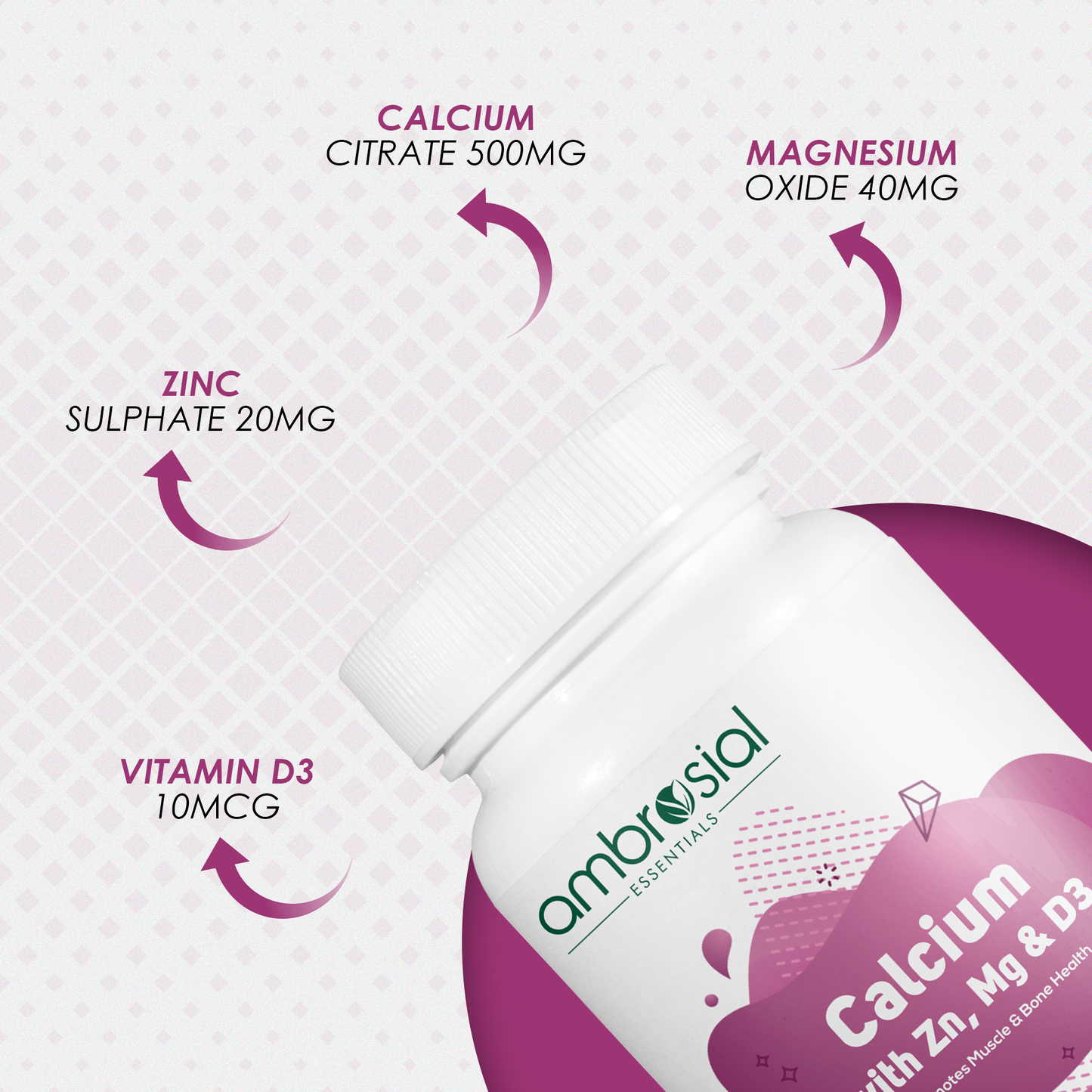Calcium with Zinc, Magnesium & D3